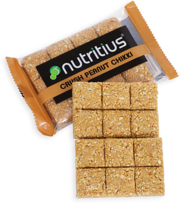 Nutritius Crush Peanut Chikki - FamilyPack Box(13 x 100 g)