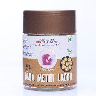 MaaMitahara MM0020 - Postnatal Dana Methi Laddu - 200 Gm Mason Jar(200 x 1 g)