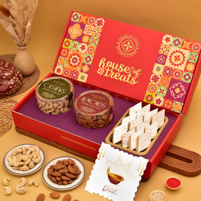 HyperFoods Diwali Gourmet Hamper with Greetings Card Box(3 x 150 g)
