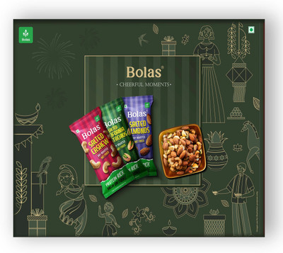 Bolas Munchies and Dryfruit Bites Gift Box(173 g)