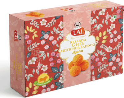 Lal KESARIYA GHEE MOTICHUR LADDO Box(400 g)