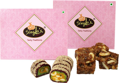 singla's Dodha Burfi 200g Anjeer Cake 200g Combo pack of 2 Box(2 x 200 g)