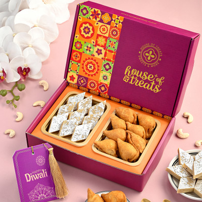 HyperFoods Joyful Diwali Collection with Greetings Card Box(2 x 200 g)