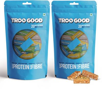 TROOGOOD India's First Toffee Chikki, High Protein Healthy Millet Snack Bars, (2 Pack) Pouch(2 x 100 g)