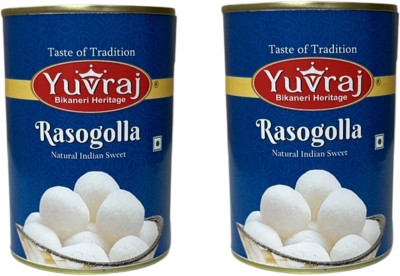 Yuvraj Food Product Rasogolla bikaneri sweets combo 500 gm x 2 Tin pack Can(2 x 0.5 kg)