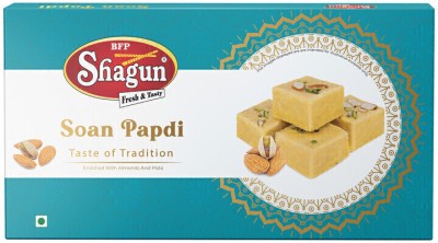 Bfp Shagun Desi Ghee Soan Papdi 400Gm Authentic Bikaneri Premium Ingredients Box(400 g)