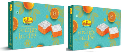 Haldiram's Orange Burfee (Pack of 2) Box(2 x 500 g)