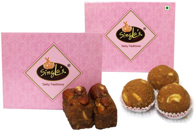 singla's Dal Pinni 200g Besan DF laddu 200g Combo pack of 2 Box(2 x 200 g)