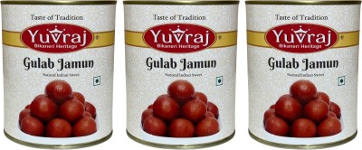 Yuvraj Food Product Gulab jamun sweets combo 1 kg x 3 Tin Can(3 x 1 kg)