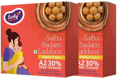 Early Foods Twin Pack - Sathu Badam Laddoos Box(2 x 250 g)