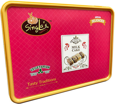 singla's Milk Cake Barfi 1Kg | Delicious Sweets Box(1000 g)