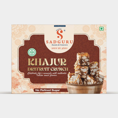 SWADNUANGANUSADGURU SADGURU SWEETS DATES DRY FRUIT CRUNCH Box(500 g)