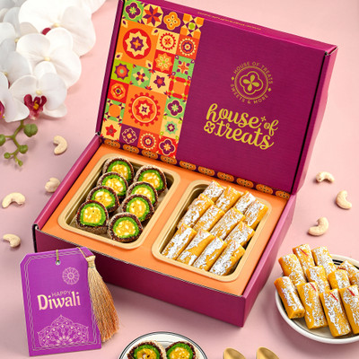 HyperFoods Diwali Splendor Hamper with Greetings Card Box(2 x 200 g)