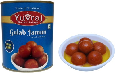 Yuvraj Food Product desi ghee gulab jamun 1 kg pack Can(1 kg)