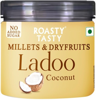 Roasty Tasty Millets & Dryfruits Ladoo Coconut 200g Plastic Bottle(2 x 100 g)