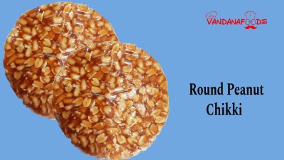 Vandana foods Round Peanut Chikki Pouch(3 x 83.33 g)