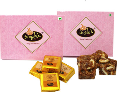singla's Kaju Bite 200g Dodha Burfi 200g Combo Pack of 2 Box(2 x 200 g)