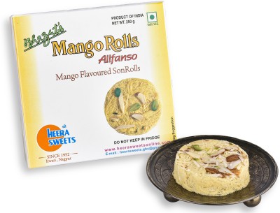 Bhagat's Heera Sweets Mango Flavored SonRolls Mithai 250GM PF2 Box Box(2 x 250 g)