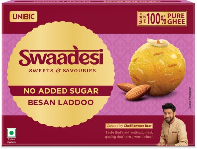 UNIBIC Swaadesi No Added Sugar Besan Laddoo Box(180 g)