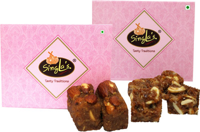 singla's Dodha Burfi 200g Dal pinni 200g Combo pack of 2 Box(2 x 200 g)
