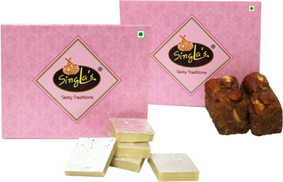 singla's Dal Pinni 200g Kaju Katli 200g Combo Pack of 2 Box(2 x 200 g)