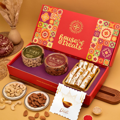 HyperFoods Diwali Sweets with Greetings Card Box(3 x 150 g)