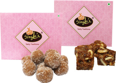 singla's Dodha Burfi 200g Mathura pEda 200g Combo pack of 2 Box(2 x 200 g)