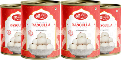 Bikaneri Shree Ganga Rasgulla 40 Pieces Tin(4 x 500 g)