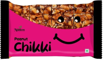 Nutricos Peanut Chikki Regular 100 g| Pack of 5 Box(5 x 100 g)