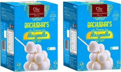 Crave Eatables Rasgulla ( Pack Of 1 Kg * 2) Box(2 x 1 kg)