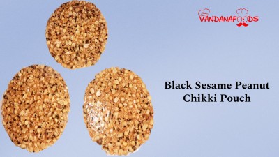 Vandana foods Black Sesame Peanut Chikki Pouch(3 x 83.33 g)