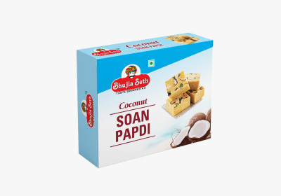 BHUJIYA SETH Coconut soan papdi box 200 gm Box(200 g)