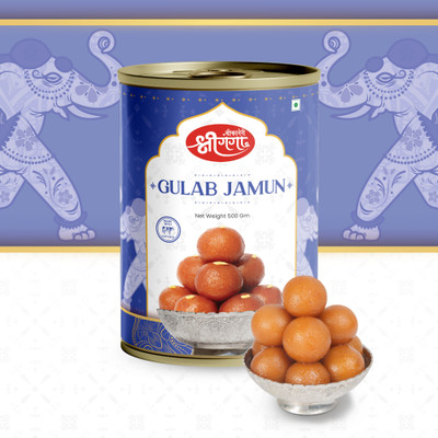 Bikaneri Shree Ganga Gulabjamun 24 Pieces Traditional Sweets Tin(3 x 500 g)