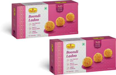 Haldiram's Nagpur Sugar Free Boondi Laddu (250 gm) Pack Of 2 Box(2 x 250 g)