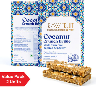 HyperFoods Coconut Crunch Brittle Pack of 2 Box(2 x 100 g)