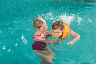 Intelligent Inflatable Swim Vest Step Chambers Inflatable Swimming Vest Life Jacket Swim Floatation Belt