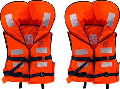 Robustt EPE Foam Life Jacket for Safety,Weight Capacity Upto 125Kg, Pack of 2 Swim Floatation Belt