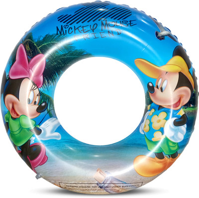 Planet of Toys Mickey Mouse Inflatable Swimming Ring for Kids Age 3-6 Year Cute Pool Float Tube Swim Floatation Belt