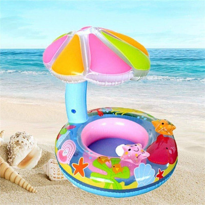 VWretails Inflatable Swimming Pool Float for Babies and Kids for Learning Swimming with Pure Water Fun and Enjoyment, Multicolor Ring and Attractive Float Design Age 4-8 Years Swim Floatation Belt