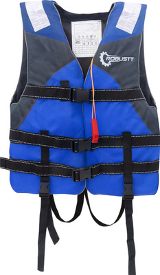 Robustt Polyester Fabric Life Jacket with EPE Foam for Adult Safety Jacket for Swimming | Pack of 1 Swim Floatation Belt