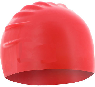 THE MORNING PLAY Silicone Swimming Cap for All Age Group Waterproof Swimming Cap(Pack of 1)