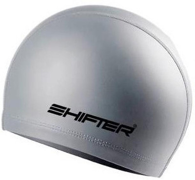 SHIFTER Fabric Pu Swimming Cap For Men Women Boys Girls Premium Material Free size Swimming Cap(Black, Pack of 1)