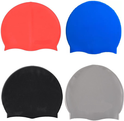 HouseOfCommon High Quality Professional Swimming Cap full silicon for Men Women Kids Swimming Cap