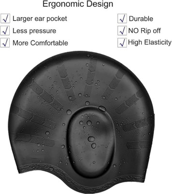 Ratnaram Pure Silicone Swimming Cap Swimming Cap(Pack of 1)