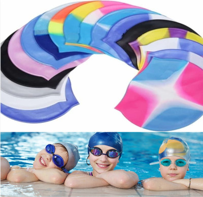 Palsons Non-Slip Highly Durable Silicon Swimming Cap (Kids,Boys,Girls,Adults)(Free Size) Swimming Cap(Pack of 1)