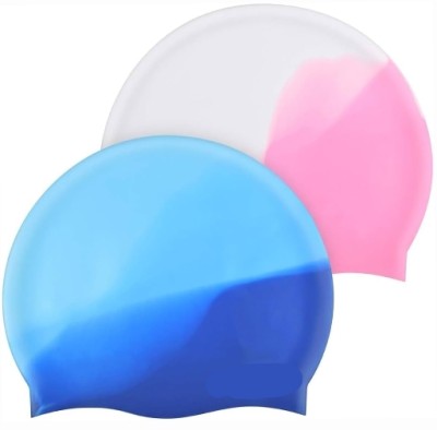 Ratnaram 2pcs Swimming Cap Water Cap s Extra Pure Silicone Swimming Cap(Pack of 2)