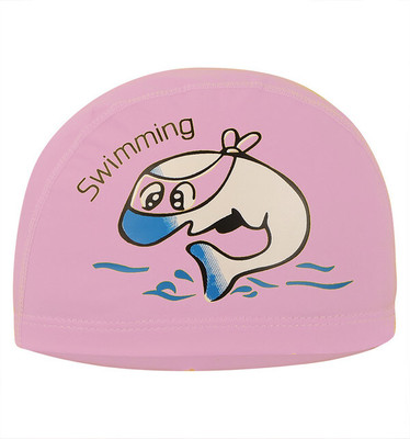 PASSION PETALS Swimming Cap PU Waterproof Swim Hat Kids Girl Boy Bathing Cap For 3-8 Years Swimming Cap(Pack of 1)