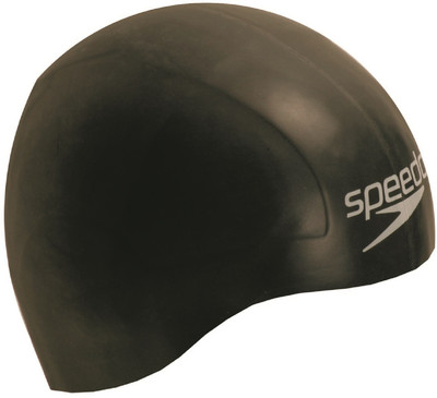 SPEEDO 8087750001 Swimming Cap(Black, Pack of 1)