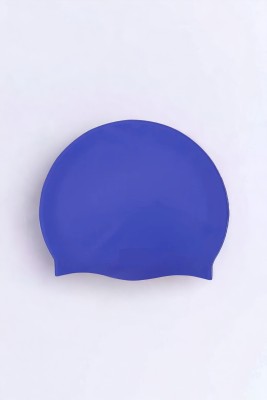 LYXAR AquaWave Blue Silicon Swimming Cap Pack of-1 Swimming Cap(Pack of 1)