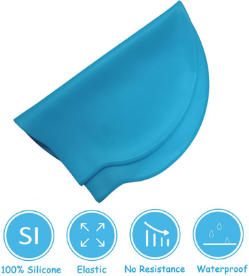 Ratnaram Pure Silicone Swimming Cap Swimming Cap(Pack of 1)